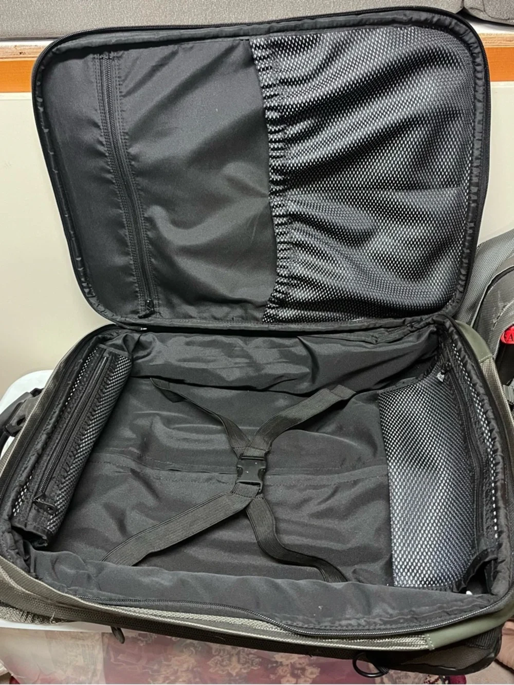 TUMI Olive Green Travel Backpack - Durable Carry-On Bag